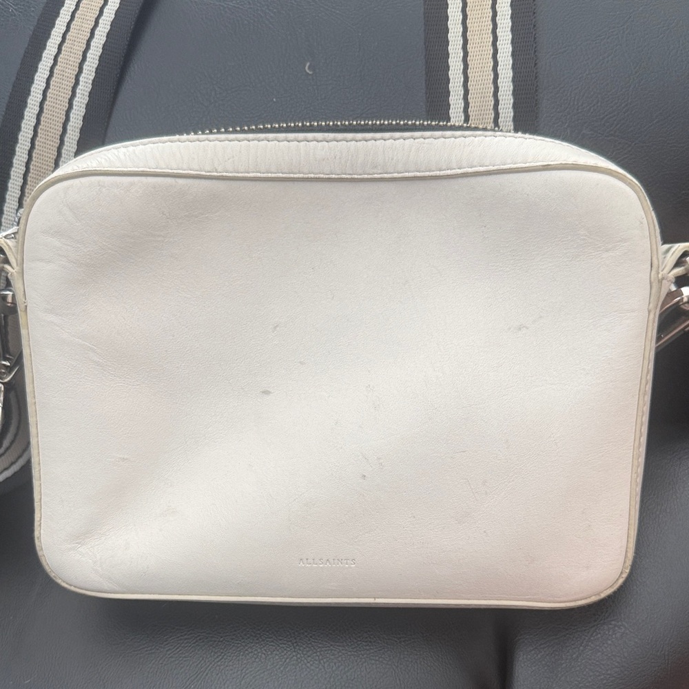 All Saints Cream Crossbody Bag